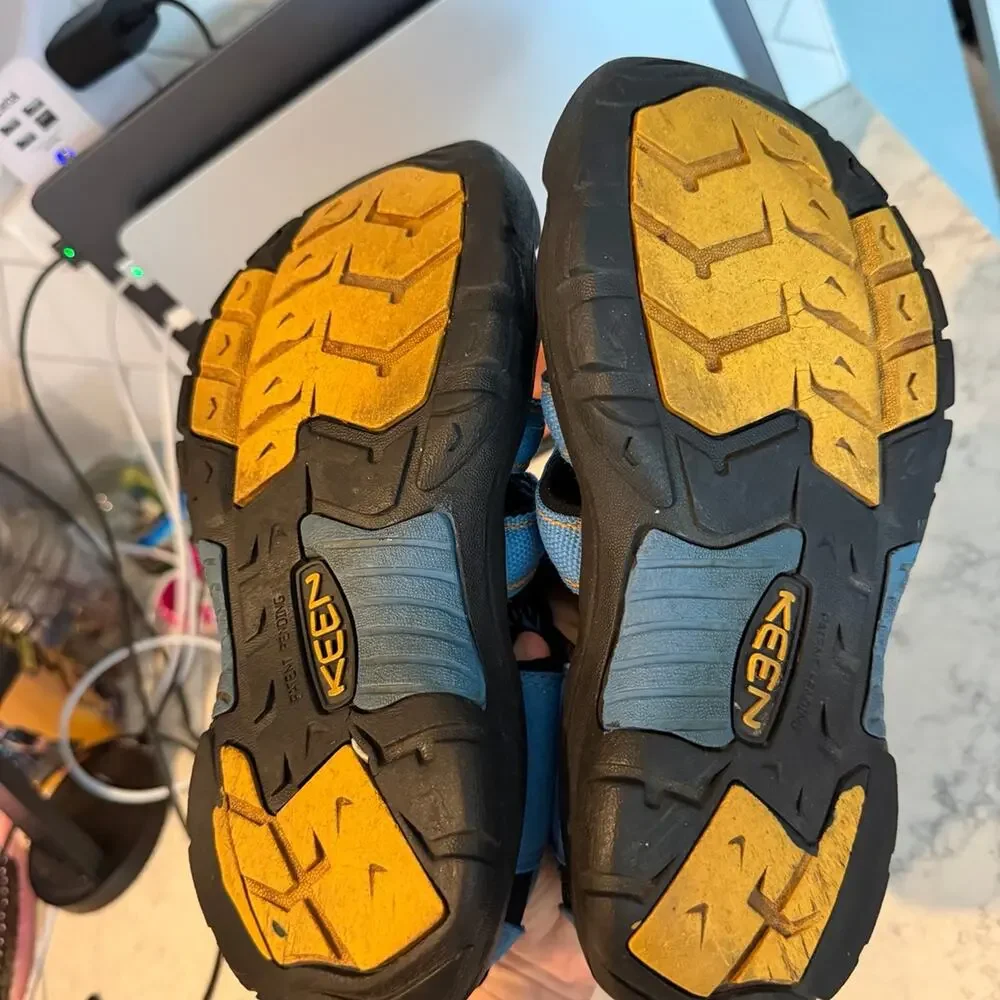 Keen Hiking Sandals Blue Black Orange Size 5